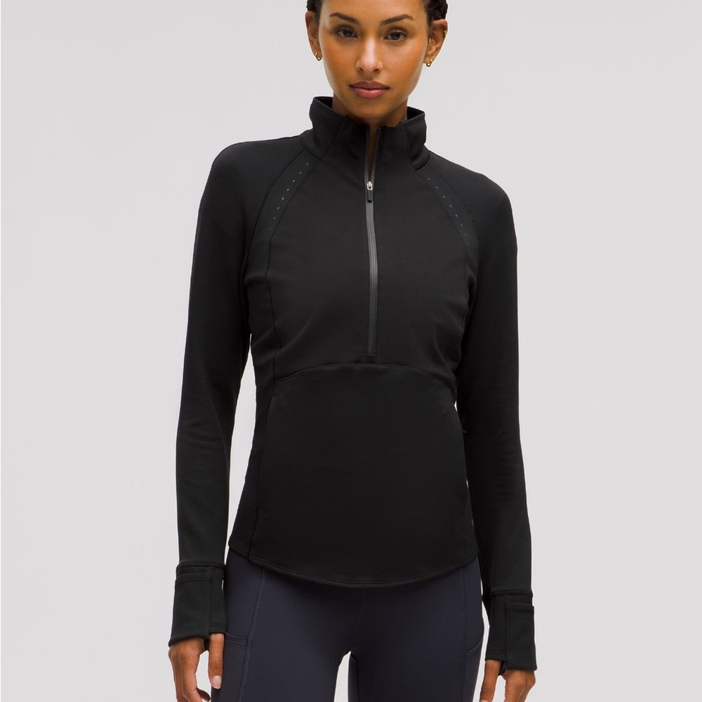 Cold weather  Black Quarter-Zip Top 6